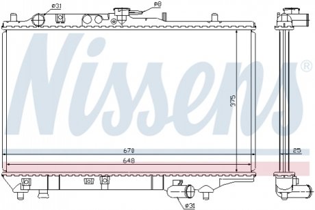 63390 NISSENS Радіатор