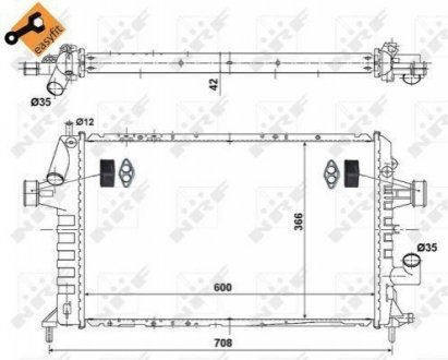 506616 NRF Радиатор