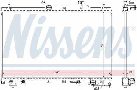 64657 NISSENS Радиатор