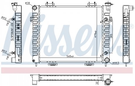 609901 NISSENS Радіатор охолоджування