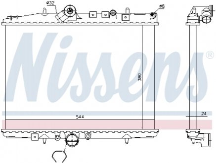 61294A NISSENS Радіатор охолоджування