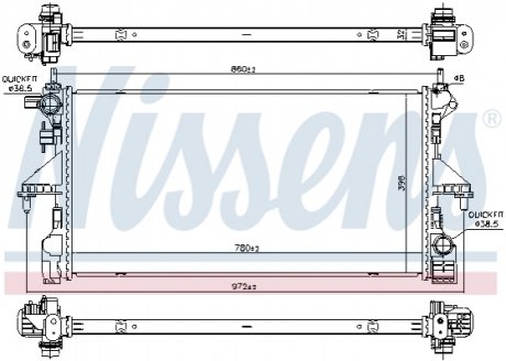 606171 NISSENS Радиатор