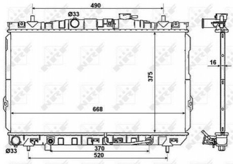 53356 NRF Радиатор