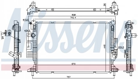 606215 NISSENS Радиатор