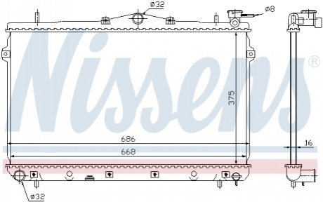 62298 NISSENS Радиатор