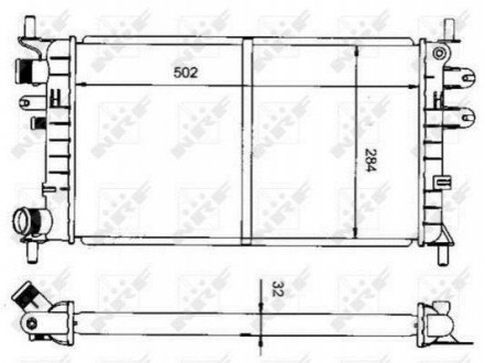 50100 NRF Радиатор
