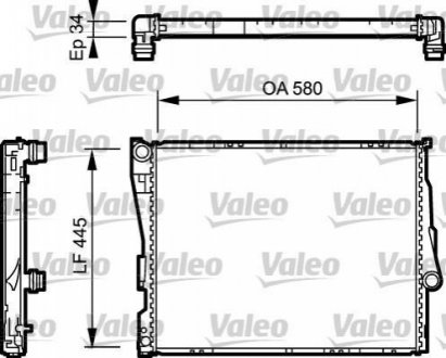 734276 Valeo Радіатор охолоджування