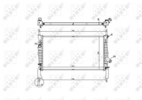 53742 NRF Радиатор