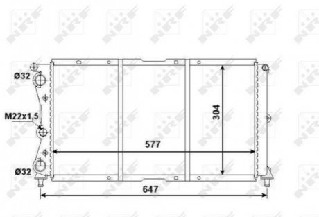 58955 NRF Радиатор