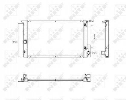 53766 NRF Радиатор
