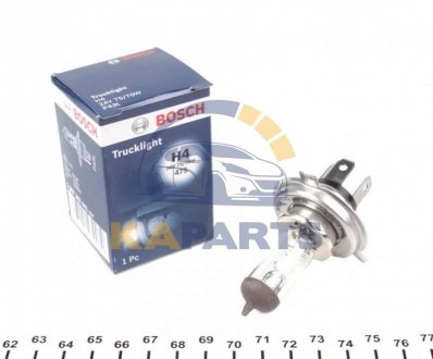 1 987 302 441 BOSCH Лампа галогеновая Trucklight, H4, 24V/75/70W, P43t