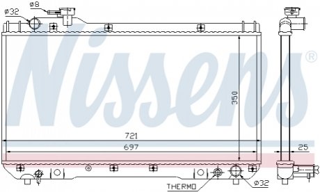 64706 NISSENS Радиатор