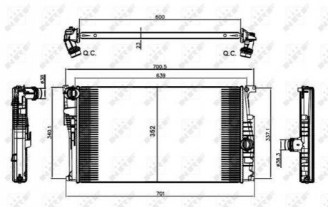 58410 NRF Радиатор