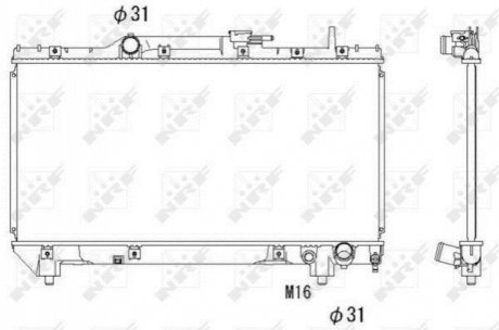 517590 NRF Радиатор