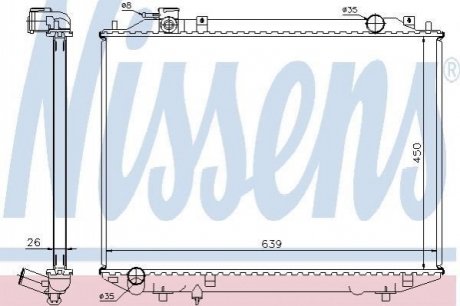 62246A NISSENS Радіатор охолоджування