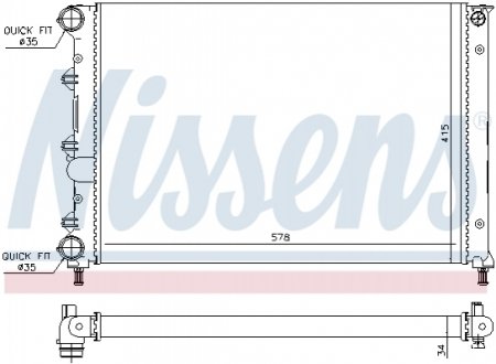 60071 NISSENS Радиатор