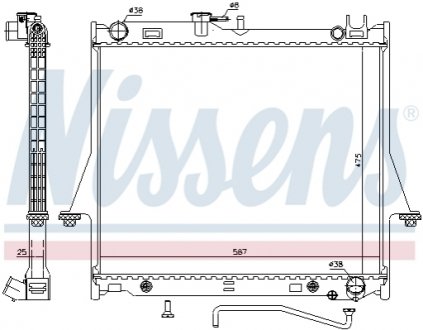 60854 NISSENS Радиатор