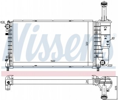 61898 NISSENS Радиатор