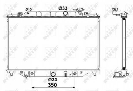 58417 NRF Радиатор