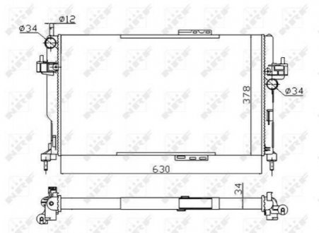 58282A NRF Радиатор