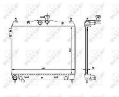 53361 NRF Радіатор
