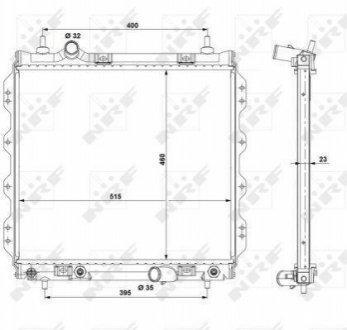 53337 NRF Радиатор системы охлаждения двигателя