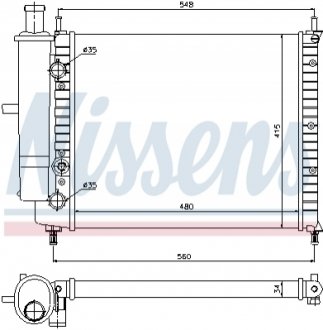 61808 NISSENS Радиатор