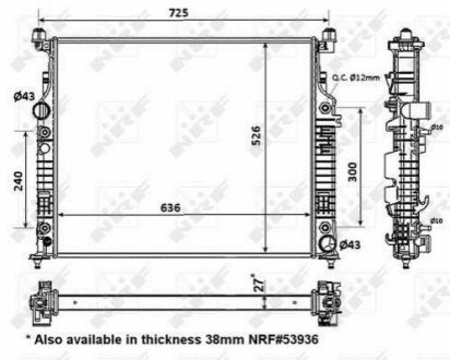 56074 NRF Радиатор