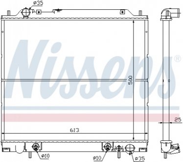 62855 NISSENS Радиатор