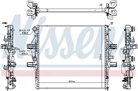 61989 NISSENS Радиатор
