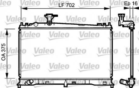 735053 Valeo Радиатор системы охлаждения