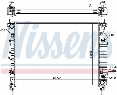 606256 NISSENS Радіатор охолодження двигуна