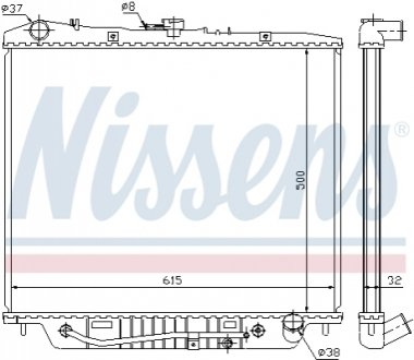 60852 NISSENS Радиатор
