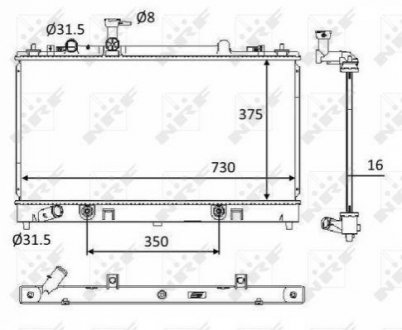 58560 NRF Радиатор