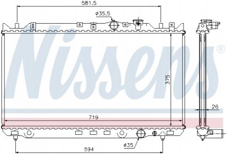 62482A NISSENS Радиатор