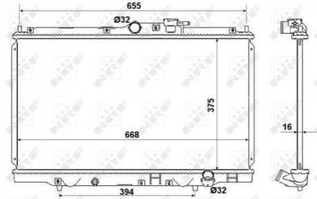 53508 NRF Радіатор