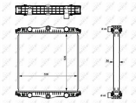 509569 NRF Радиатор системы охлаждения