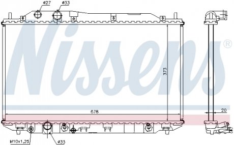 68141 NISSENS Радиатор