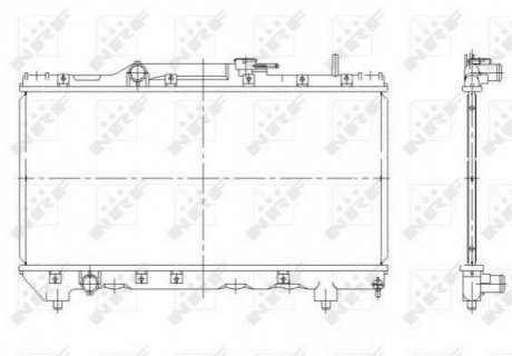 507590 NRF Радіатор охолодження двигуна