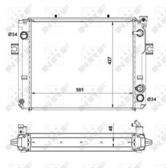 52278A NRF Радиатор