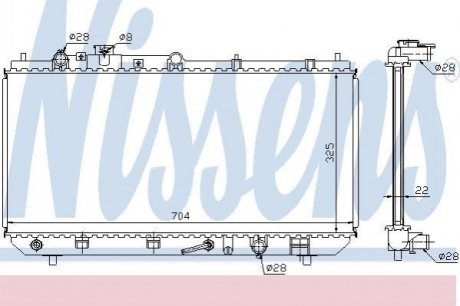 624041 NISSENS Радиатор