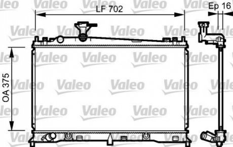 734483 Valeo Радіатор