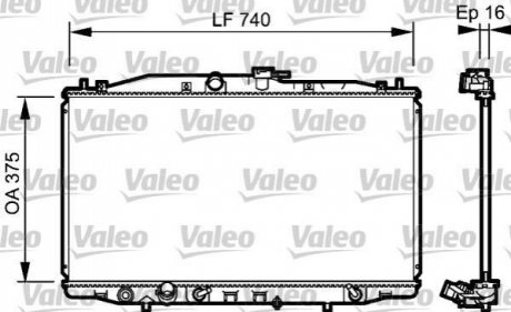 735050 Valeo Радіатор