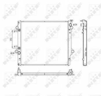53568 NRF Радіатор системи охолодження двигуна