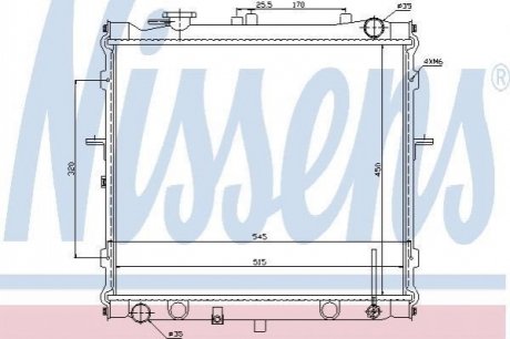 66642 NISSENS Радіатор охолоджування