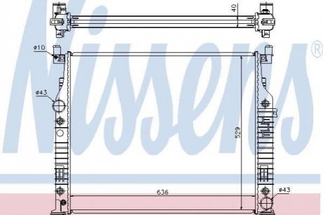 62576A NISSENS Радіатор охолодження