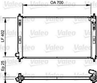 735200 Valeo Радиатор