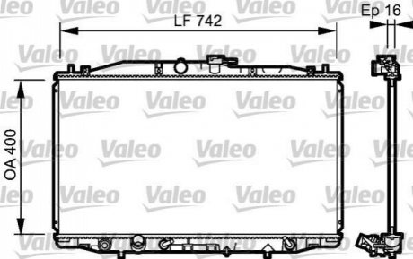 735049 Valeo Радиатор охлаждения двигателя