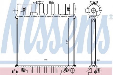 62708A NISSENS Радиатор