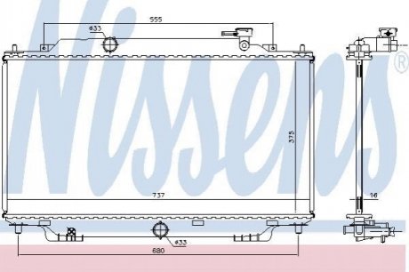 68555 NISSENS Радиатор